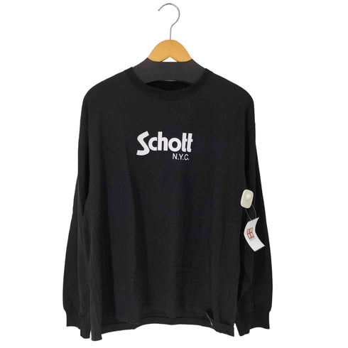 ショット Schott ロゴプリントL/Sカットソー メンズ