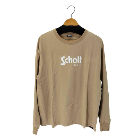 ショット Schott ロゴプリントL/Sカットソー メンズ