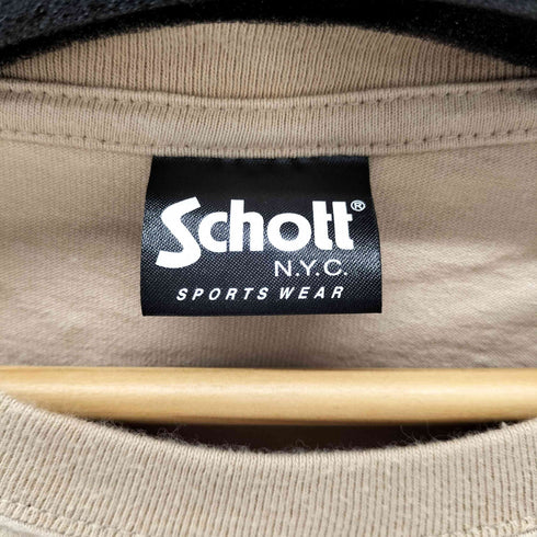 ショット Schott ロゴプリントL/Sカットソー メンズ