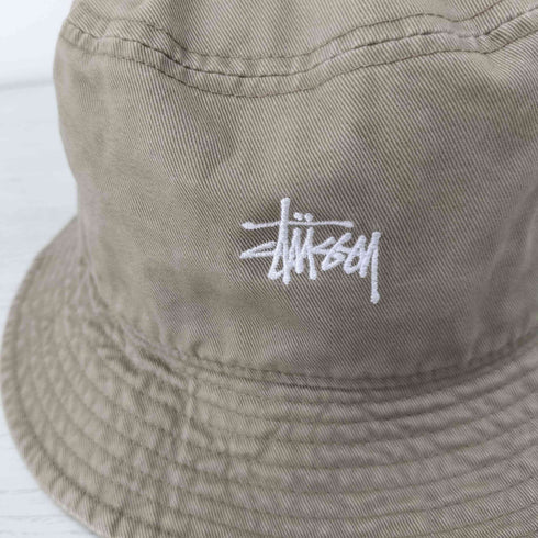 ステューシー Stussy ロゴ刺繍バケットハット メンズ