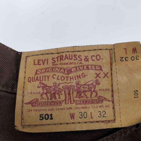 リーバイス Levis 501 ボタンフライカラーデニムパンツ メンズ W30L32