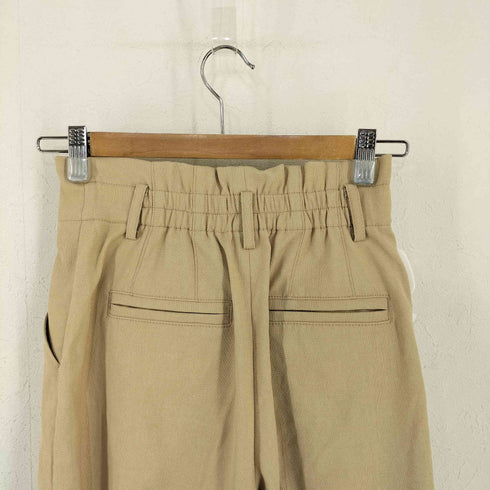 プラステ PLST リネンブレンドストレッチワイドクロップドパンツ レディース XXS
