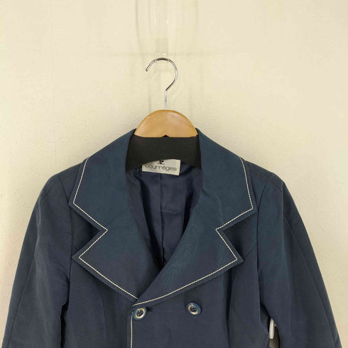 クレージュ courreges フラップポケット ダブルボタン スプリングコート レディース JPN:38