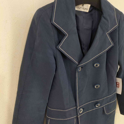 クレージュ courreges フラップポケット ダブルボタン スプリングコート レディース JPN:38