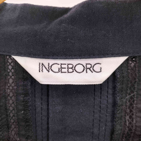 インゲボルグ INGEBORG 丸襟 リボンジャケット レディース ONE SIZE