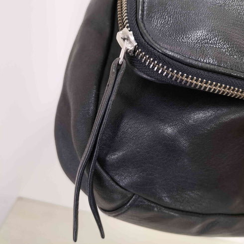 アニエスベー agnes b. ロゴ刻印レザートートバッグ レディース