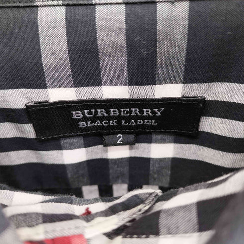 バーバリーブラックレーベル BURBERRY BLACK LABEL タータンチェックボタンダウンシャツ メンズ 2
