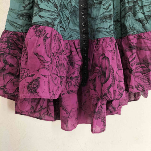 betsey johnson 総柄ギャザーデザインキャミワンピース レディース JPN:S