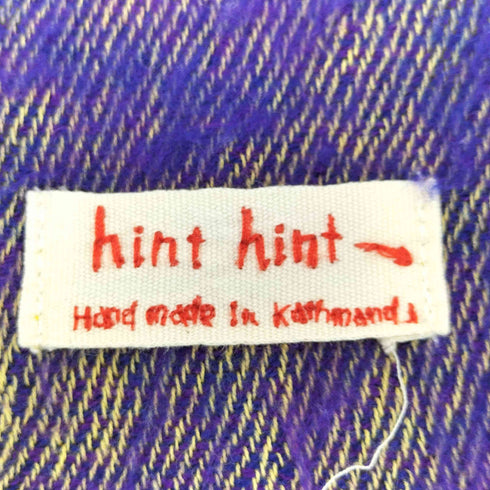 hint hint フリンジマフラー メンズ