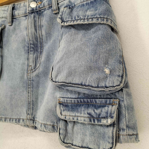 ザラ ZARA カーゴデニムスカート レディース JPN:M