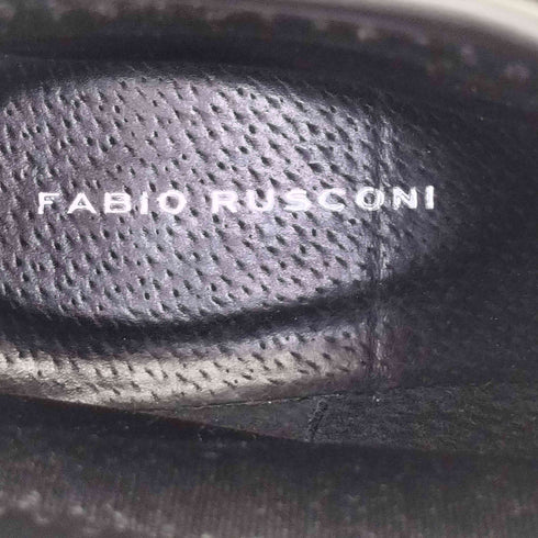 ファビオルスコーニ FABIO RUSCONI ストレッチショートブーツ シボ革 レディース JPN:38