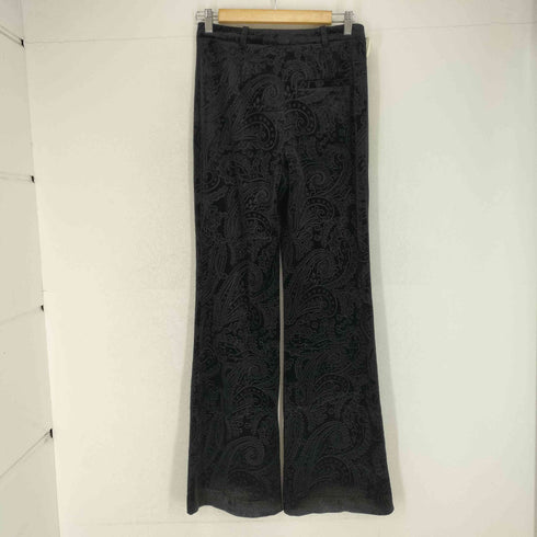 ザラ ZARA ペイズリー柄ベロアフレアパンツ レディース JPN:S