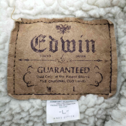 エドウィン EDWIN ボアデニムジャケット メンズ import:L