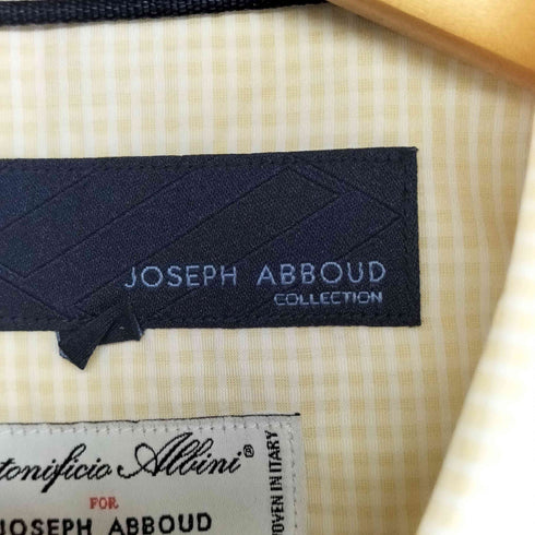 ジョセフアボード JOSEPH ABBOUD ギンガムチェック 比翼ボタンダウン シャツ メンズ import:L