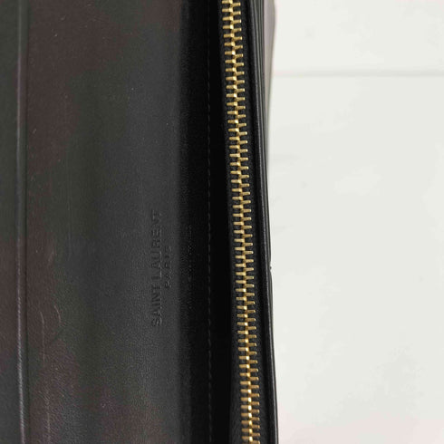 サンローランパリ SAINT LAURENT PARIS ロゴ レザー長財布 メンズ