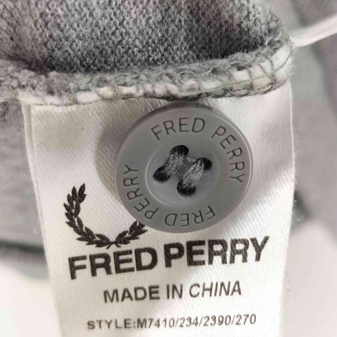 フレッドペリー FRED PERRY ロゴ 刺繍 コットン ニット カーディガン メンズ import:M