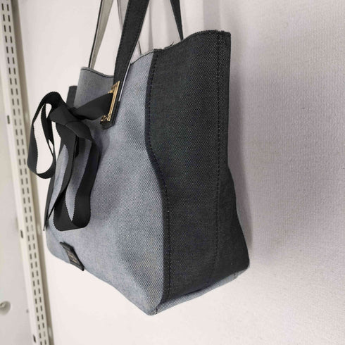 ランバンオンブルー LANVIN en Bleu 切替 デニムトートバッグ レディース