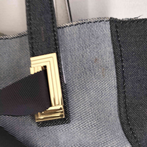 ランバンオンブルー LANVIN en Bleu 切替 デニムトートバッグ レディース