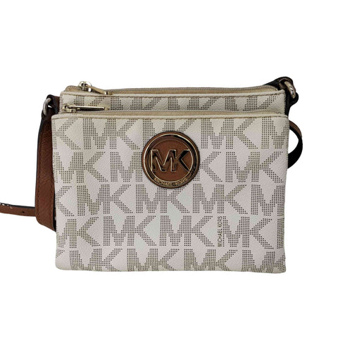 マイケルコース Michael Kors モノグラム MKロゴ総柄ショルダーポーチ ショルダーバッグ レディース