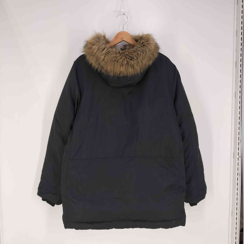 ギャップ Gap IDEALジッパー フェイクファー フーデッドダウンジャケット メンズ import:M