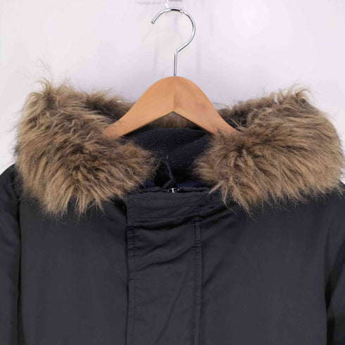 ギャップ Gap IDEALジッパー フェイクファー フーデッドダウンジャケット メンズ import:M