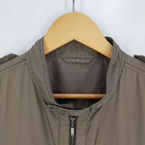 ジョセフアボード JOSEPH ABBOUD シャドーストライプ コットンポリ ミリタリージャケット メンズ import:L