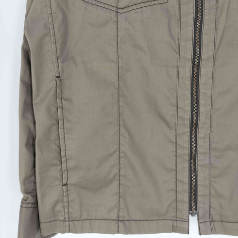 ジョセフアボード JOSEPH ABBOUD シャドーストライプ コットンポリ ミリタリージャケット メンズ import:L