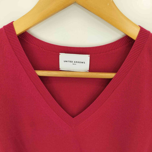 ユナイテッドアローズ UNITED ARROWS MINI Vネック ショートスリーブ ニット レディース FREE