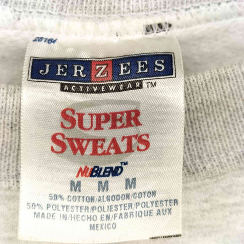 00S メキシコ製 JERZEESボディ フットボールチームプリント クルーネック スウェット メンズ import:M