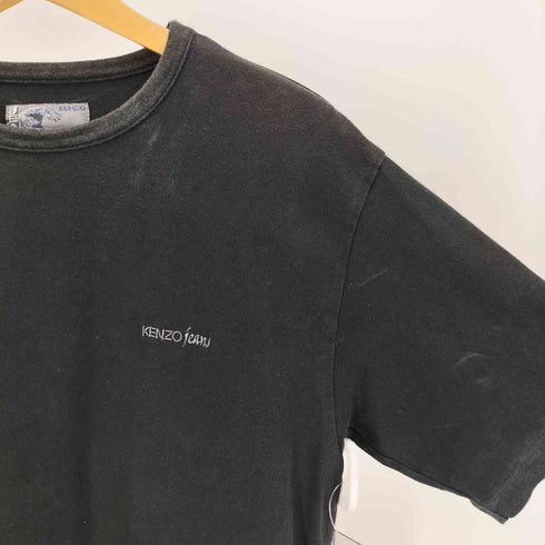 ケンゾージーンズ KENZO JEANS 90S 葛飾北斎タグ メニ― ロゴ S/S スウェット Tシャツ メンズ FREE