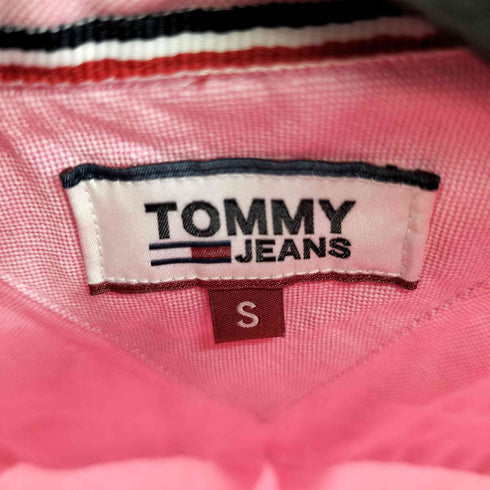 トミージーンズ tommy jeans ワッペンレギュラーカラーシャツ レディース JPN:S