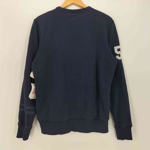 ザダファーオブセントジョージ The DUFFER of ST.GEORGE ロゴプリント Vガゼット フロントポケット クルーネック スウェット メンズ import:S