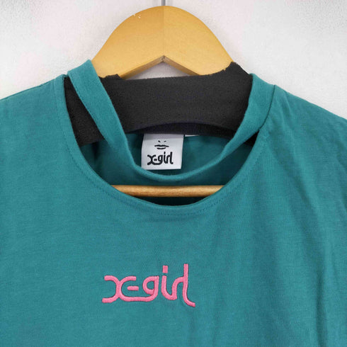 エックスガール X-girl ロゴ刺繍 S/S Tシャツ レディース JPN:S
