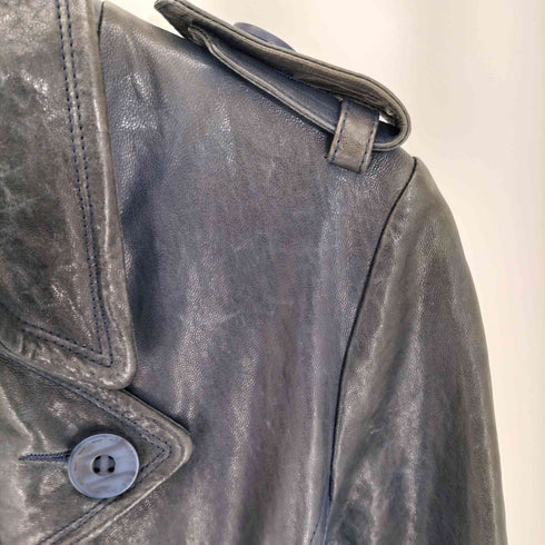 neuf cent neuf 羊革 レザー トレンチコート レディース JPN:38