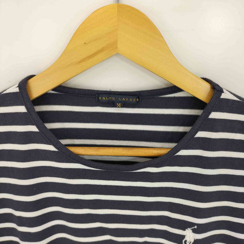 ラルフローレン RALPH LAUREN ボーダー 七分丈カットソー レディース import:M