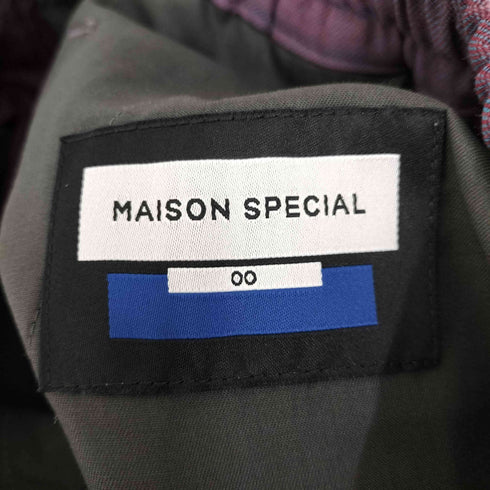 メゾンスペシャル MAISON SPECIAL High Count Wool Prime-Wide Cargo Pants メンズ 0