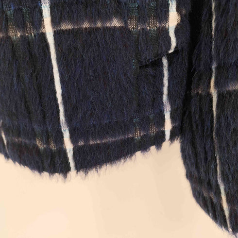 ENRICODOMANI モヘア混 シャギー ノーカラージャケット レディース JPN:36