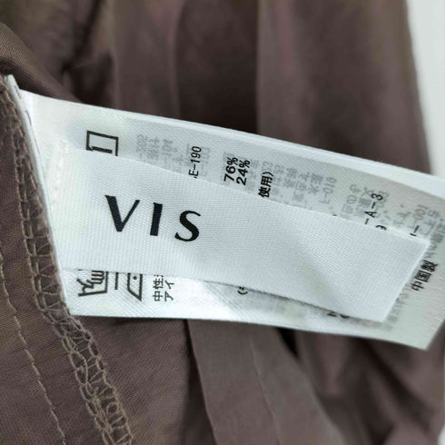 ビス ViS メタル釦シンプルシアーシャツ レディース FREE