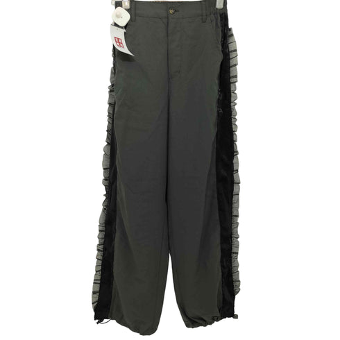 MEDE 19F フリル遣いのサイドラインパンツ レディース JPN:M