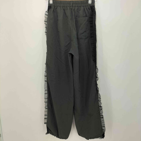 MEDE 19F フリル遣いのサイドラインパンツ レディース JPN:M