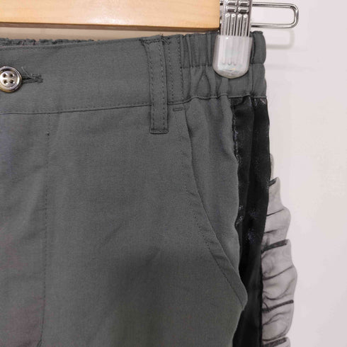 MEDE 19F フリル遣いのサイドラインパンツ レディース JPN:M
