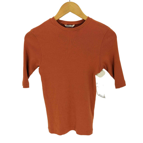 オーラリー AURALEE LUSTER RIB TEE レディース 1