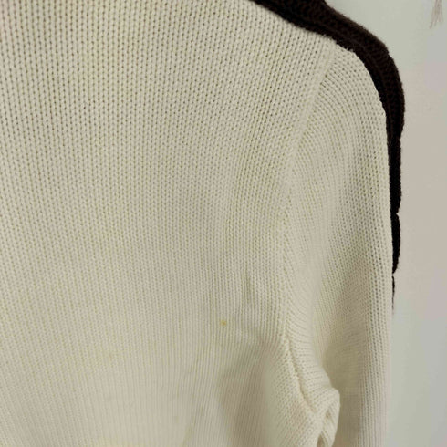 ラルフローレンゴルフ RALPH LAUREN GOLF ケーブ編みライン コットンニット レディース import:M