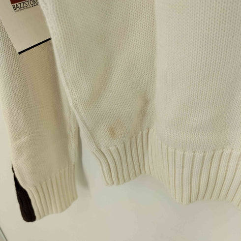 ラルフローレンゴルフ RALPH LAUREN GOLF ケーブ編みライン コットンニット レディース import:M