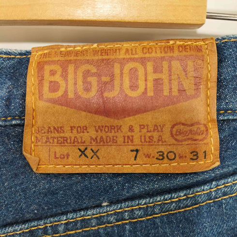 ビッグジョン BIG JOHN TALON ZIP XX ストレートデニムパンツ メンズ W30 L31