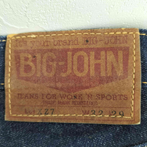 ビッグジョン BIG JOHN TALON ZIP XZ7 ストレートデニムパンツ メンズ W32 L29