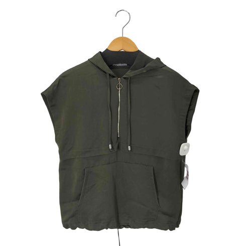ザラ ZARA フレンチスリーブフーディ リングジップ ハーフジップ レディース JPN:XS