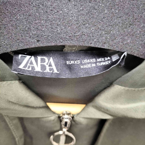 ザラ ZARA フレンチスリーブフーディ リングジップ ハーフジップ レディース JPN:XS