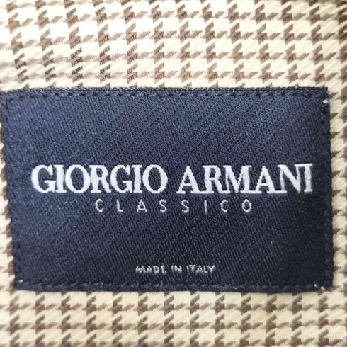 ジョルジオアルマーニ Giorgio Armani 千鳥格子 BDシャツ メンズ 38/15