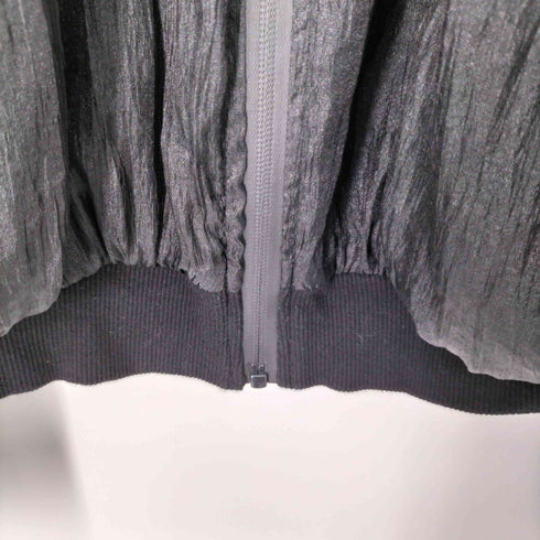 ザラ ZARA パフスリーブ シアードッキングフーデッドボンバージャケット クロップド レディース JPN:M
